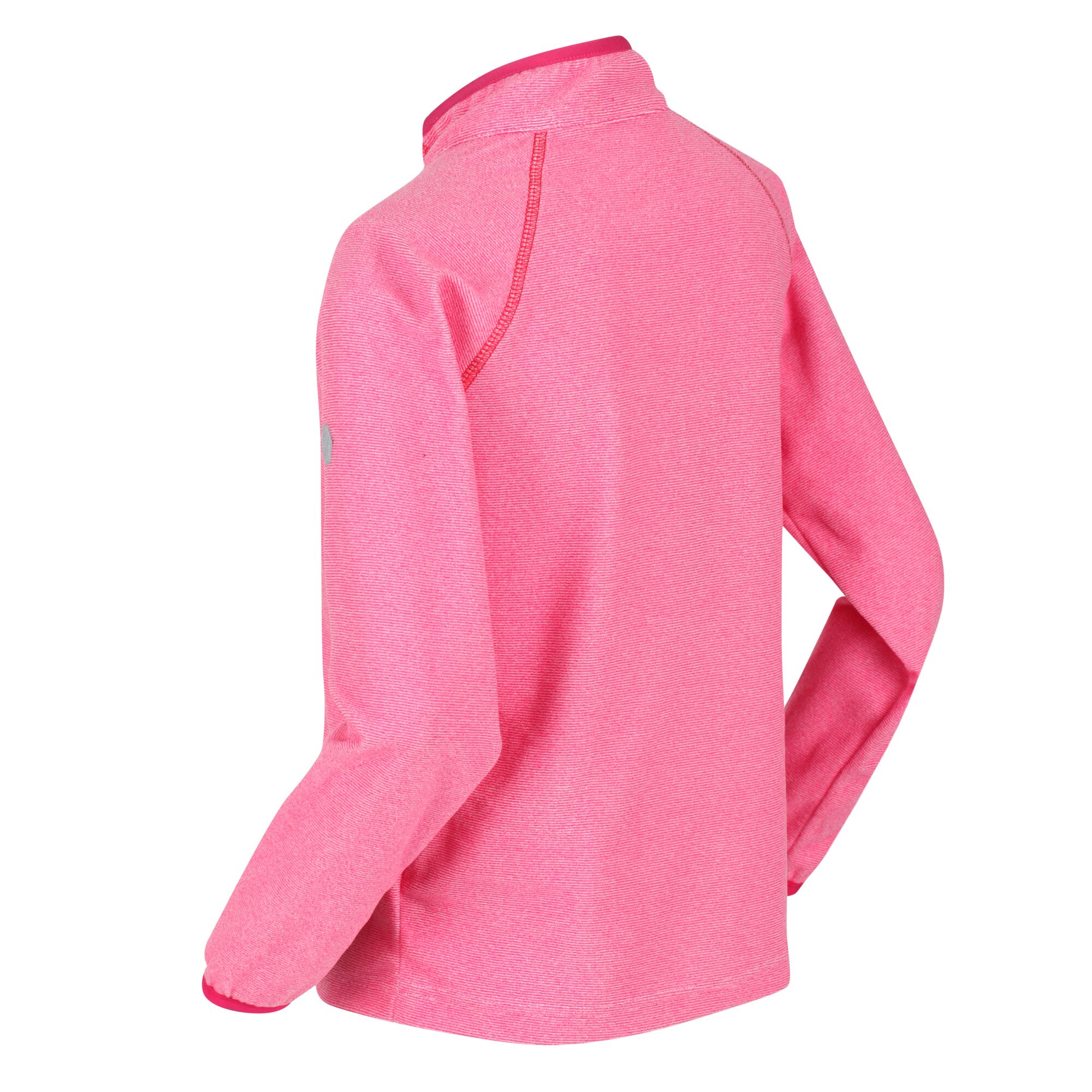 Pink Regatta Kids/' Loco Lightweight Mini Stripe Half Zip Fleece