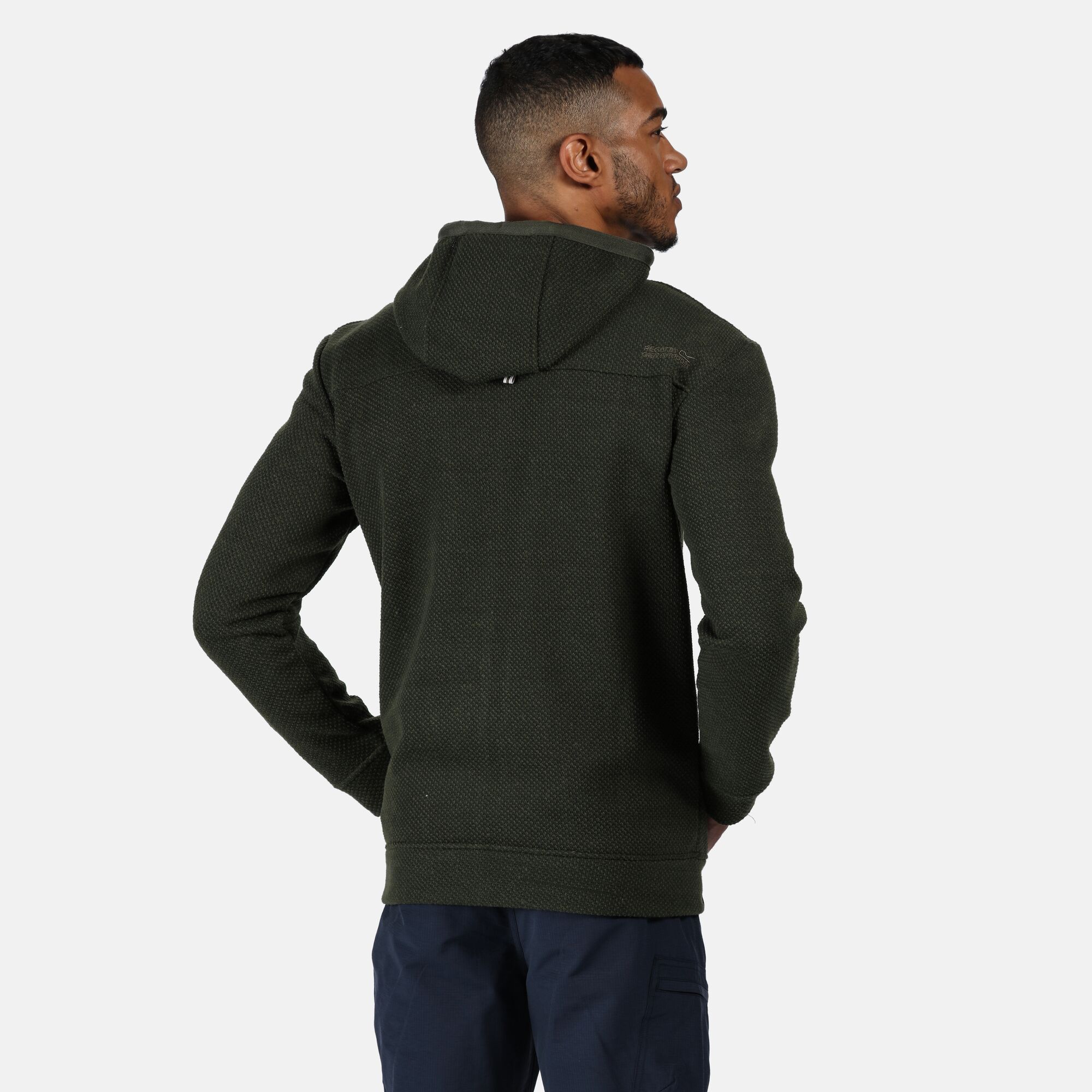 Regatta Men/'s Laszlo Mid Weight Full Zip Hooded Fleece Green