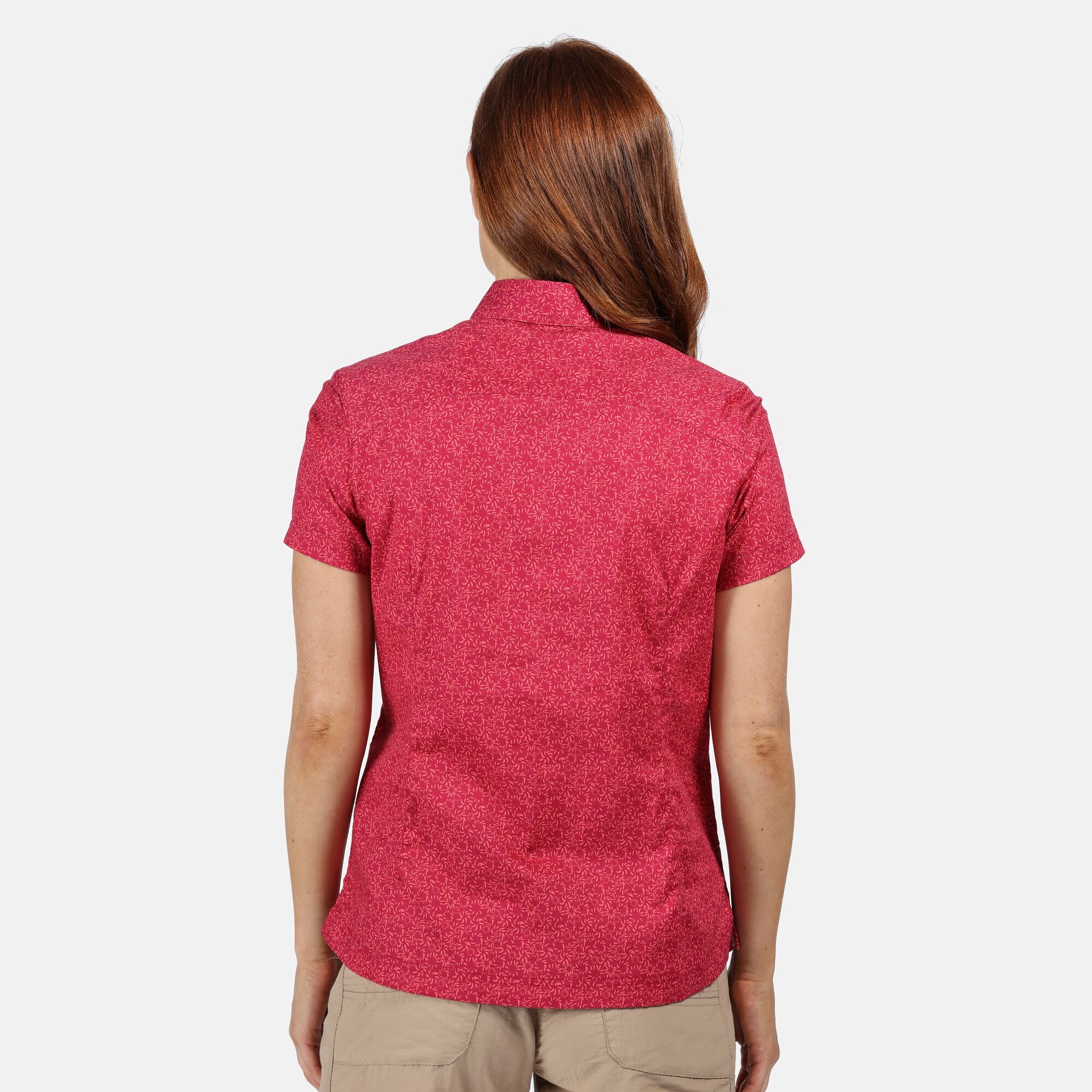 Regatta Women/'s Honshu IV Printed Short Sleeved Shirt Pink