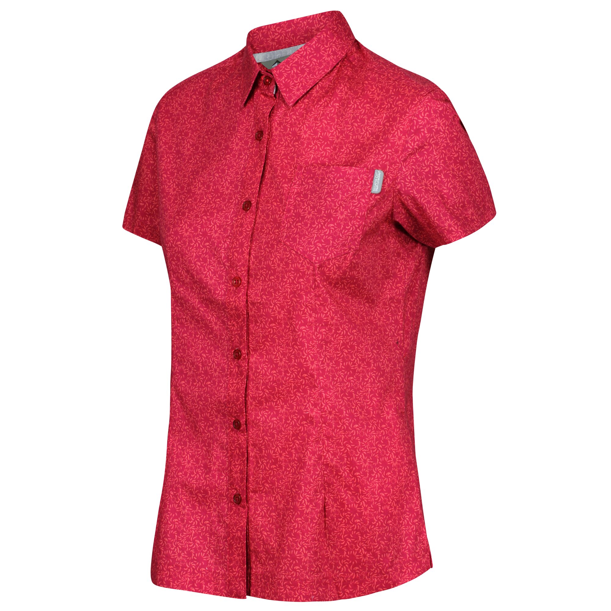 Regatta Women/'s Honshu IV Printed Short Sleeved Shirt Pink