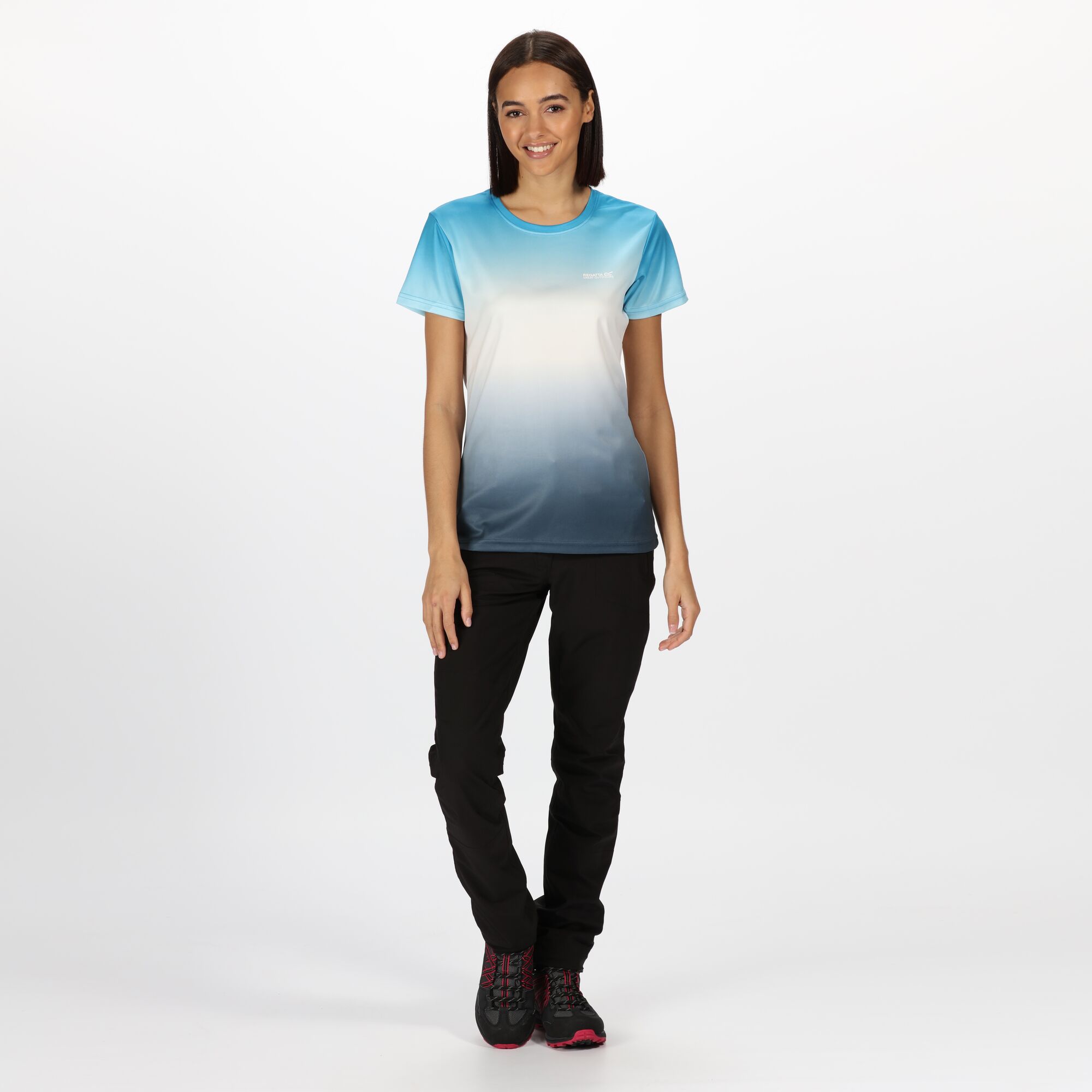 Regatta Women/'s Fingal V Graphic T-Shirt Blue