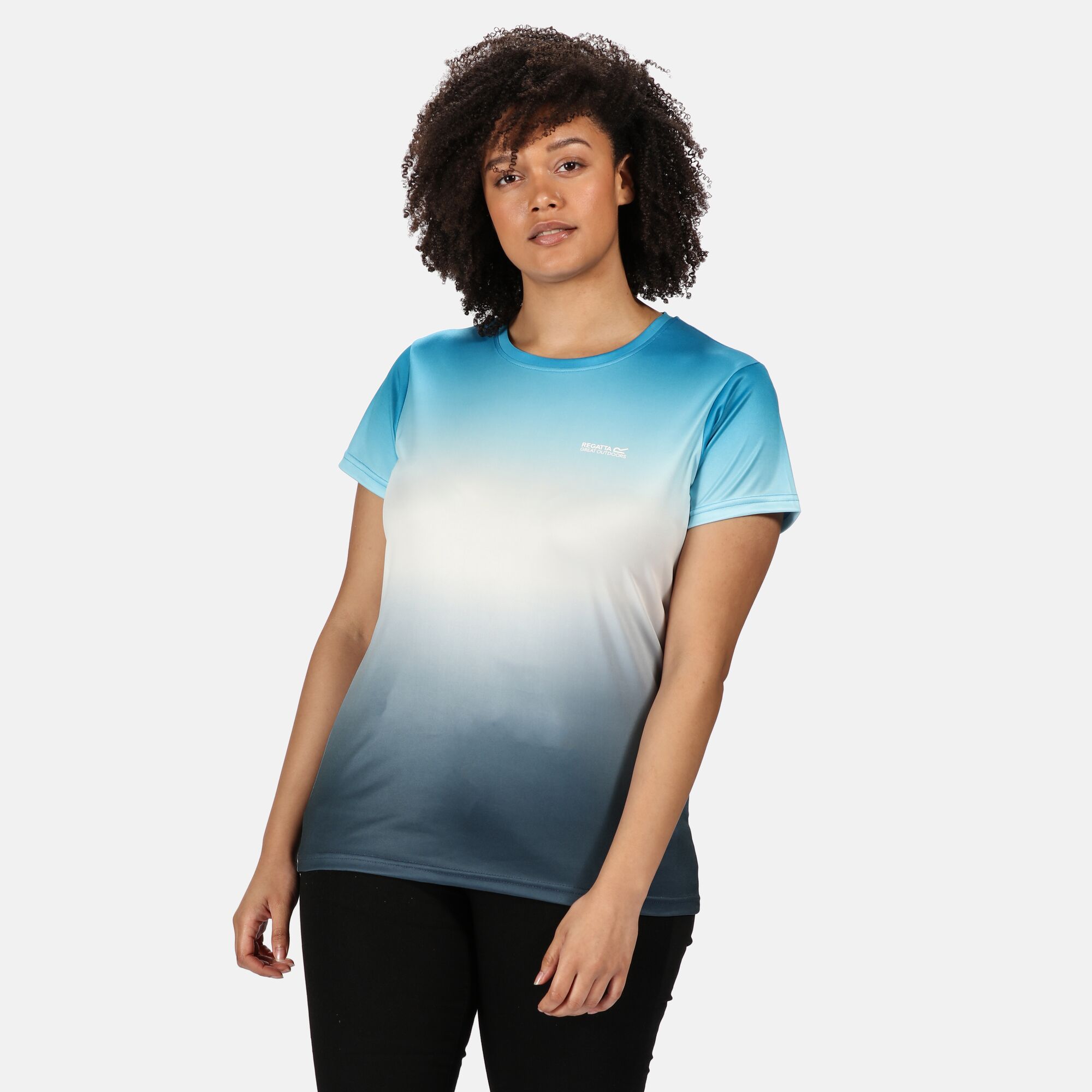 Regatta Women/'s Fingal V Graphic T-Shirt Blue