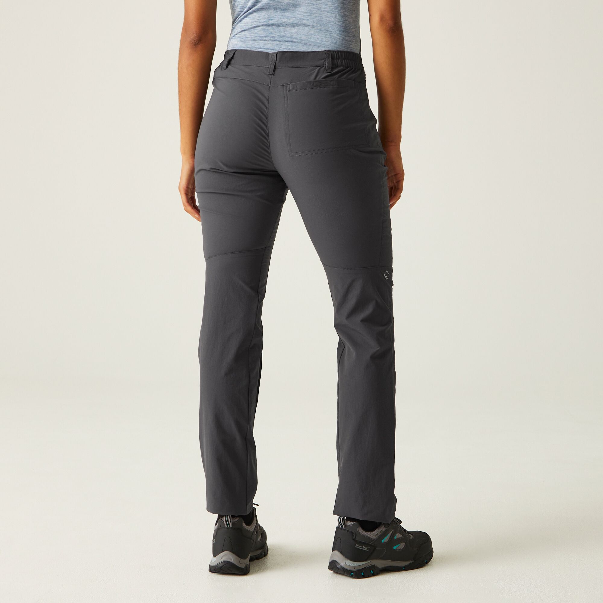 Regatta Womens Stretch Highton Water Resistant Trousers with Uv40 Protection and Multiple Pockets Regular Trousers Womens RWJ217R