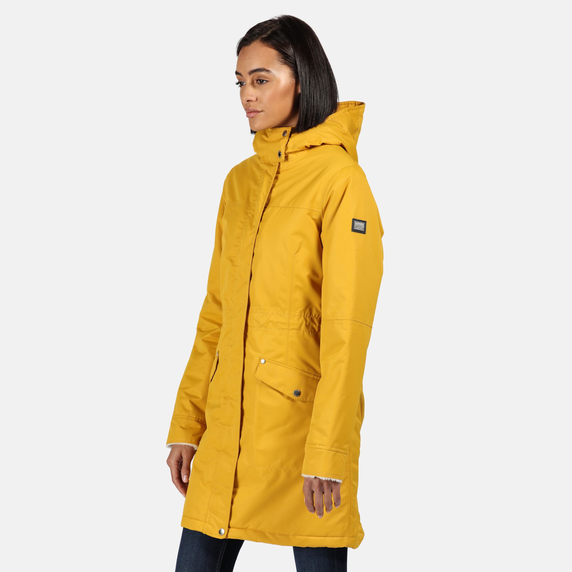 Regatta Womens Rimona Waterproof Insulated Hooded Parka Jacket Yellow